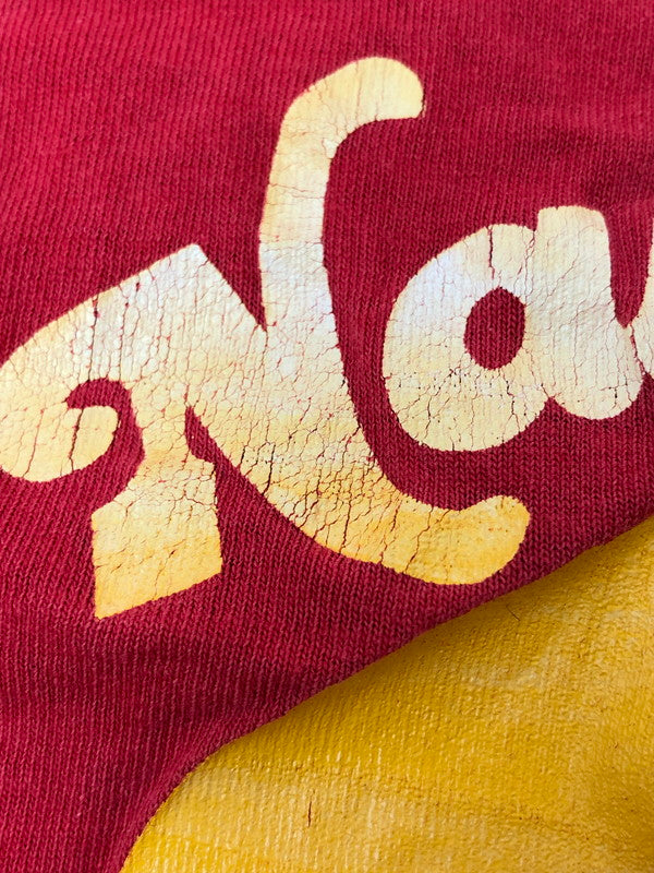 【現状渡し品】【メンズ】 RUSSELL ATHLETIC ラッセルアスレティック 70's NAUTILUS PRINT S/S TEE VINTAGE 70年代 ノーチラス プリント ショートスリーブ Tシャツ 半袖 トップス ヴィンテージ 146-260429-kk-48-min サイズ：XL カラー：レッド 万代Net店
