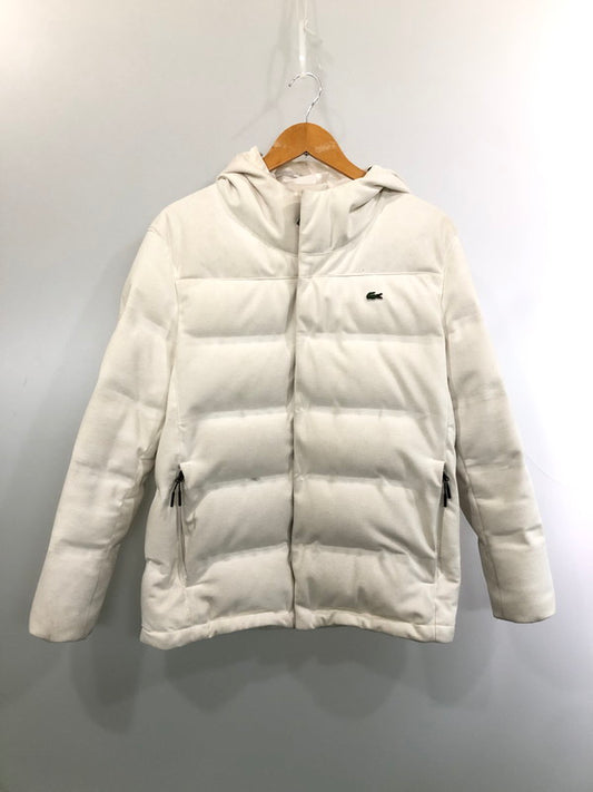 【中古品】【メンズ】 LACOSTE ラコステ PIQUE DOWN JACKET BH340EL ピケダウンジャケット アウター 147-260429-kk-45-min サイズ：S カラー：ホワイト 万代Net店