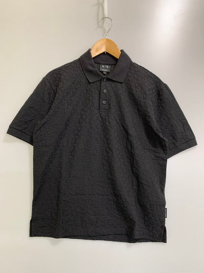 【中古品】【メンズ】 ARMANI EXCHANGE アルマーニエクスチェンジ SS POLO SHIRT XM002346 AF10337 半袖 ポロシャツ メンズ トップス ショートスリーブ 141-260430-em-46-min サイズ：XS カラー：ブラック 万代Net店