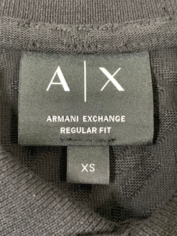 【中古品】【メンズ】 ARMANI EXCHANGE アルマーニエクスチェンジ SS POLO SHIRT XM002346 AF10337 半袖 ポロシャツ メンズ トップス ショートスリーブ 141-260430-em-46-min サイズ：XS カラー：ブラック 万代Net店