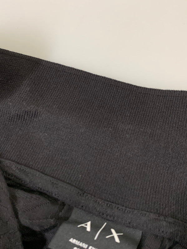 【中古品】【メンズ】 ARMANI EXCHANGE アルマーニエクスチェンジ SS POLO SHIRT XM002346 AF10337 半袖 ポロシャツ メンズ トップス ショートスリーブ 141-260430-em-46-min サイズ：XS カラー：ブラック 万代Net店