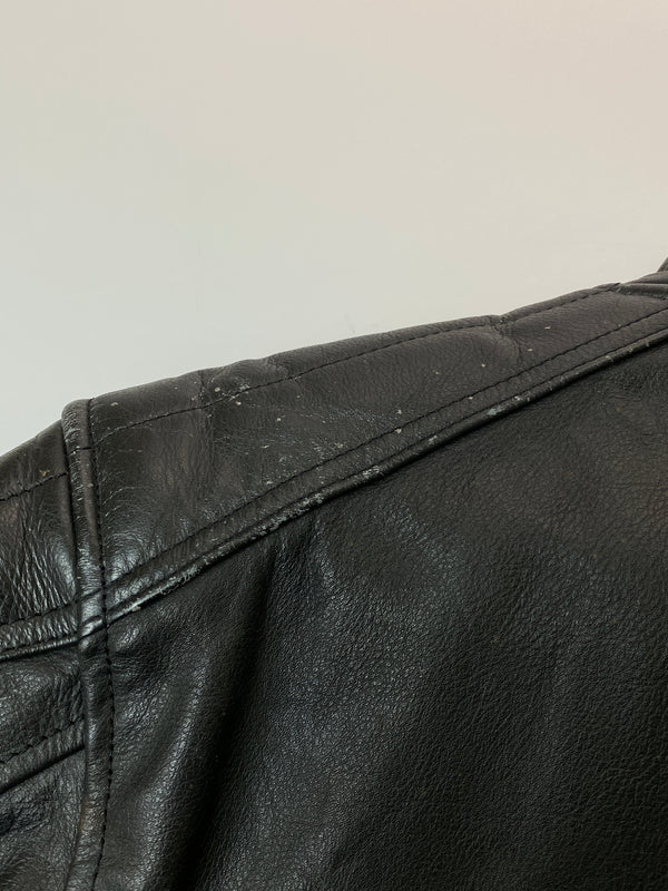 【中古品】【メンズ】 JAPAN SPEED ジャパンスピード LEATHER SINGLE MOTORCYCLE JACKET レザーシングルモーターサイクルジャケット メンズ アウター 革ジャン ライダースジャケット 146-260524-em-20-min サイズ：L カラー：ブラック 万代Net店