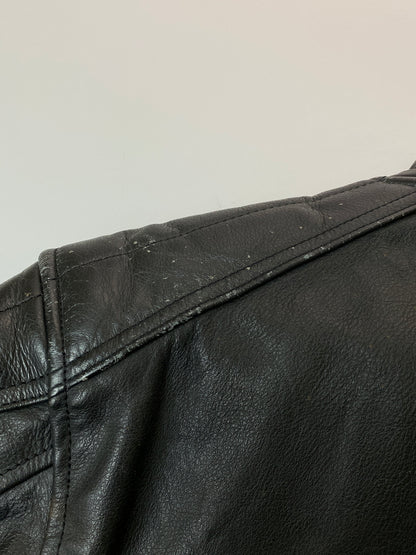 【中古品】【メンズ】 JAPAN SPEED ジャパンスピード LEATHER SINGLE MOTORCYCLE JACKET レザーシングルモーターサイクルジャケット メンズ アウター 革ジャン ライダースジャケット 146-260524-em-20-min サイズ：L カラー：ブラック 万代Net店