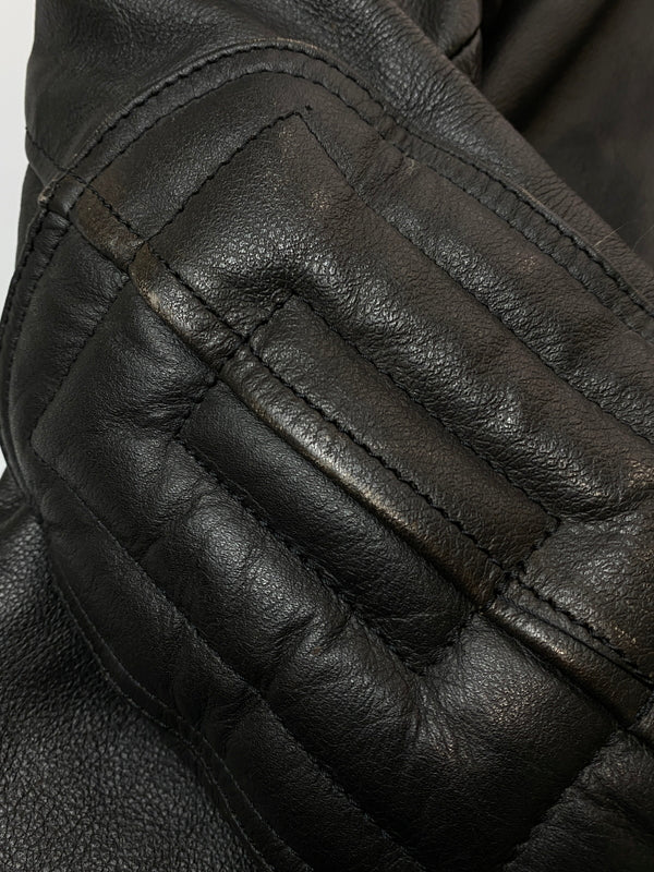 【中古品】【メンズ】 JAPAN SPEED ジャパンスピード LEATHER SINGLE MOTORCYCLE JACKET レザーシングルモーターサイクルジャケット メンズ アウター 革ジャン ライダースジャケット 146-260524-em-20-min サイズ：L カラー：ブラック 万代Net店