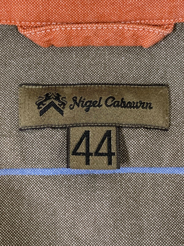 【中古品】【メンズ】 NIGEL CABOURN ナイジェルケーボン MULTI BORDER LS COTTON SHIRT マルチ ボーダー エルエス コットン シャツ メンズ トップス 145-260430-em-45-min サイズ：44 カラー：マルチカラー 万代Net店