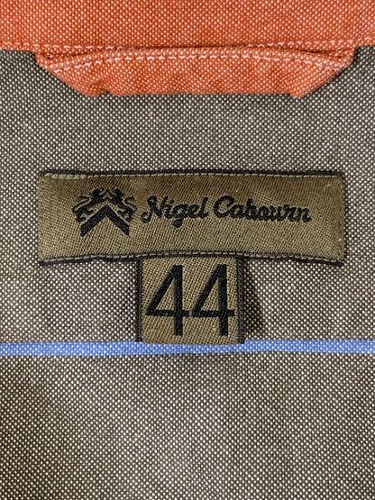 【中古品】【メンズ】 NIGEL CABOURN ナイジェルケーボン MULTI BORDER LS COTTON SHIRT マルチ ボーダー エルエス コットン シャツ メンズ トップス 145-260430-em-45-min サイズ：44 カラー：マルチカラー 万代Net店