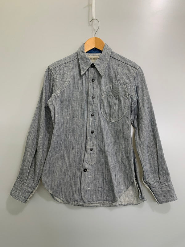 【中古品】【メンズ】 NAVAL CLOTHING TAILOR ネイビー・クロージング・テーラー LS COTTON SHIRT SC12112 長袖 コットン シャツ メンズシャツトップス ボタンダウン 145-260430-em-44-min サイズ：S カラー：ネイビー系 万代Net店