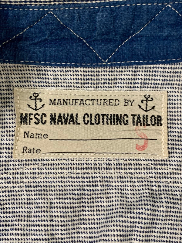 【中古品】【メンズ】 NAVAL CLOTHING TAILOR ネイビー・クロージング・テーラー LS COTTON SHIRT SC12112 長袖 コットン シャツ メンズシャツトップス ボタンダウン 145-260430-em-44-min サイズ：S カラー：ネイビー系 万代Net店