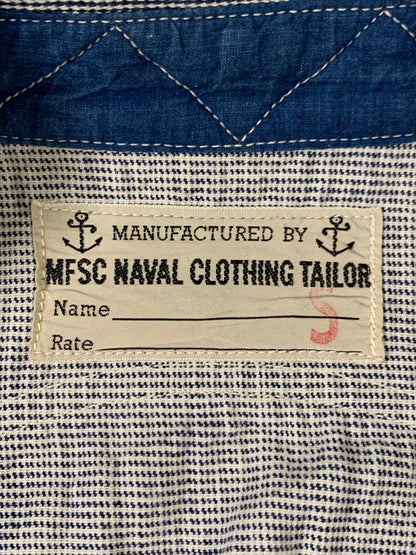 【中古品】【メンズ】 NAVAL CLOTHING TAILOR ネイビー・クロージング・テーラー LS COTTON SHIRT SC12112 長袖 コットン シャツ メンズシャツトップス ボタンダウン 145-260430-em-44-min サイズ：S カラー：ネイビー系 万代Net店