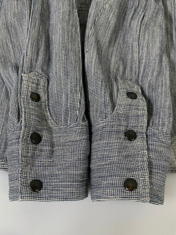 【中古品】【メンズ】 NAVAL CLOTHING TAILOR ネイビー・クロージング・テーラー LS COTTON SHIRT SC12112 長袖 コットン シャツ メンズシャツトップス ボタンダウン 145-260430-em-44-min サイズ：S カラー：ネイビー系 万代Net店