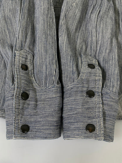 【中古品】【メンズ】 NAVAL CLOTHING TAILOR ネイビー・クロージング・テーラー LS COTTON SHIRT SC12112 長袖 コットン シャツ メンズシャツトップス ボタンダウン 145-260430-em-44-min サイズ：S カラー：ネイビー系 万代Net店