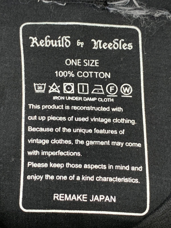 【中古品】【メンズ】 REBUILD BY NEEDLES リビルドバイニードルス KISS SS TEE 半袖Tシャツ ショートスリーブ 140-260508-AS-84-min サイズ：ONE SIZE カラー：ブラック 万代Net店