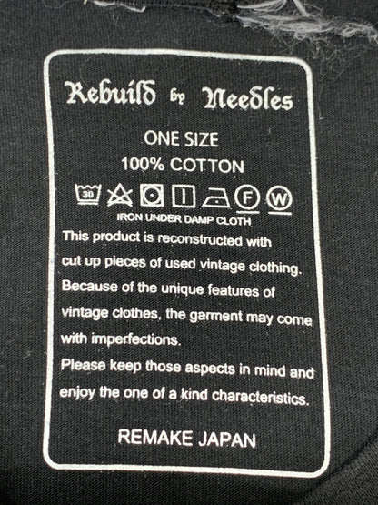 【中古品】【メンズ】 REBUILD BY NEEDLES リビルドバイニードルス KISS SS TEE 半袖Tシャツ ショートスリーブ 140-260508-AS-84-min サイズ：ONE SIZE カラー：ブラック 万代Net店