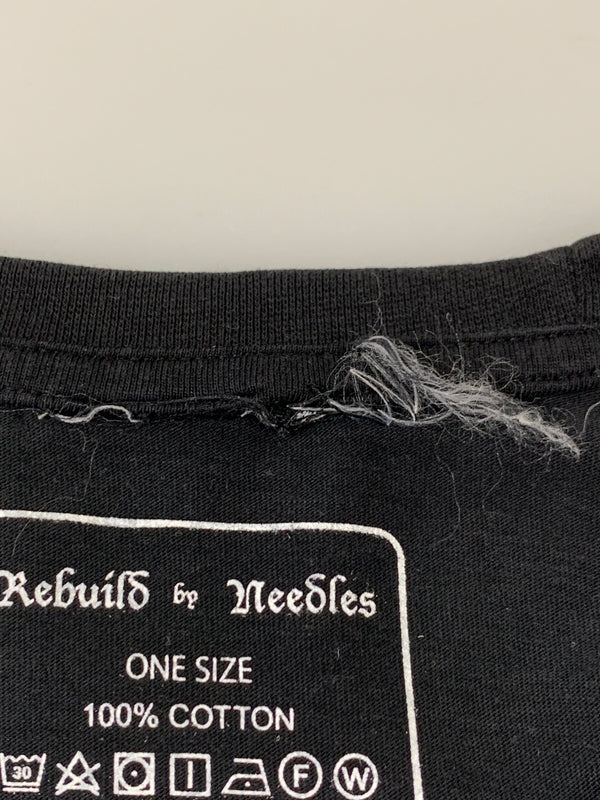 【中古品】【メンズ】 REBUILD BY NEEDLES リビルドバイニードルス KISS SS TEE 半袖Tシャツ ショートスリーブ 140-260508-AS-84-min サイズ：ONE SIZE カラー：ブラック 万代Net店