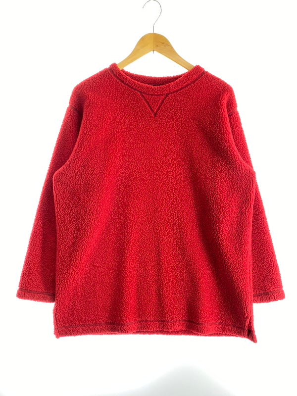 【中古品】【メンズ】 ST.JOHN’S BAY セントジョンズベイ USA製 PULLOVER FLEECE プルオーバー フリース メンズ トップス 146-260617-KS-12-min サイズ：M カラー：レッド 万代Net店