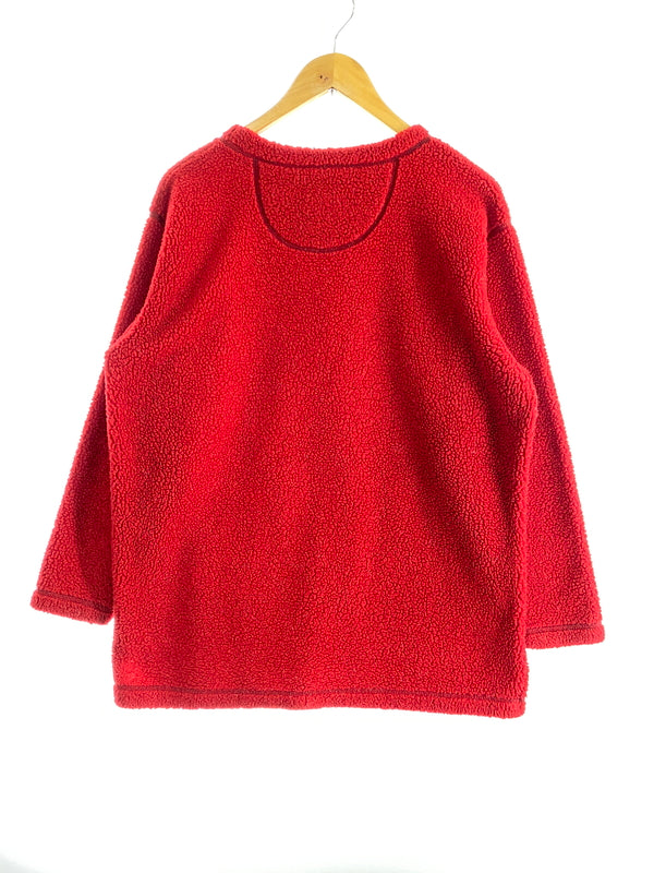 【中古品】【メンズ】 ST.JOHN’S BAY セントジョンズベイ USA製 PULLOVER FLEECE プルオーバー フリース メンズ トップス 146-260617-KS-12-min サイズ：M カラー：レッド 万代Net店