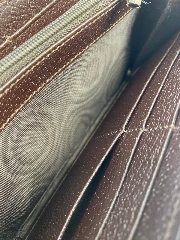【中古品】【レディース】 GUCCI グッチ 307980 GGキャンバス ラウンドジップウォレット 長財布 ロングウォレット 181-260503-AS-69-min カラー：ブラウン系 万代Net店