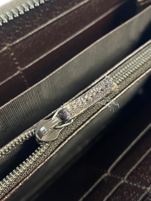 【中古品】【レディース】 GUCCI グッチ 307980 GGキャンバス ラウンドジップウォレット 長財布 ロングウォレット 181-260503-AS-69-min カラー：ブラウン系 万代Net店
