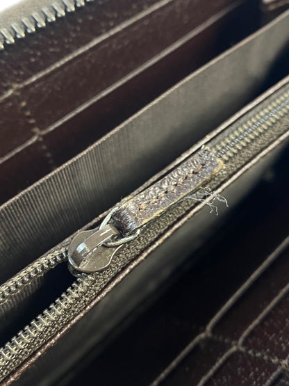 【中古品】【レディース】 GUCCI グッチ 307980 GGキャンバス ラウンドジップウォレット 長財布 ロングウォレット 181-260503-AS-69-min カラー：ブラウン系 万代Net店
