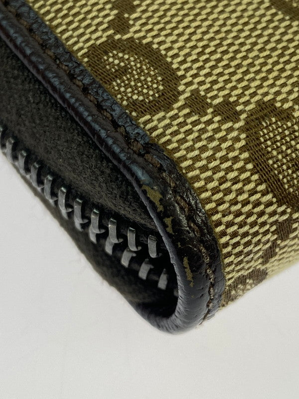 【中古品】【レディース】 GUCCI グッチ 307980 GGキャンバス ラウンドジップウォレット 長財布 ロングウォレット 181-260503-AS-69-min カラー：ブラウン系 万代Net店