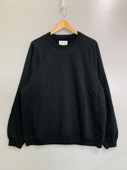 【中古品】【メンズ】 STILL BY HAND スティルバイハンド CREWNECK RAGLAN SLEEVE SWEAT SHIRT BLACK CS03254 クルーネック ラグランスリーブ スウェットシャツ メンズ トップス 140-260430-em-43-min サイズ：50 カラー：ブラック 万代Net店