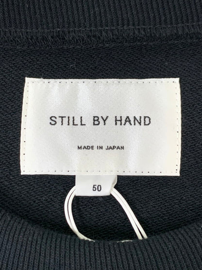 【中古品】【メンズ】 STILL BY HAND スティルバイハンド CREWNECK RAGLAN SLEEVE SWEAT SHIRT BLACK CS03254 クルーネック ラグランスリーブ スウェットシャツ メンズ トップス 140-260430-em-43-min サイズ：50 カラー：ブラック 万代Net店