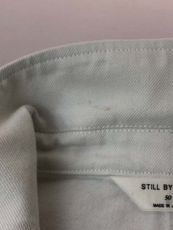 【中古品】【メンズ】 STILL BY HAND スティルバイハンド DN04261 11.5OZ DENIM JACKET デニムジャケット アウター 140-260503-AS-13-min サイズ：50 カラー：ホワイト 万代Net店