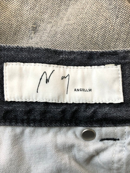 【中古美品】【メンズ】 ANCELLM Aアンセルム NC‐#01-26SS #01 MIDTAPERED 5P DENIM PANTS デニムパンツ ボトムス 151-260503-AS-17-min カラー：ブラック 万代Net店