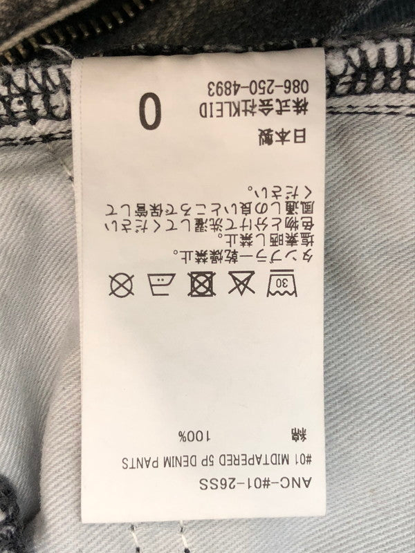 【中古美品】【メンズ】 ANCELLM Aアンセルム NC‐#01-26SS #01 MIDTAPERED 5P DENIM PANTS デニムパンツ ボトムス 151-260503-AS-17-min カラー：ブラック 万代Net店