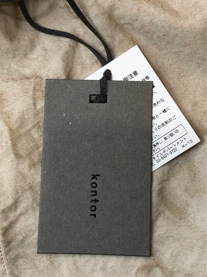 【中古美品】【メンズ】 KONTOR コントール KON-SH01261 AURORA-DYED NYLON SHIRT ナイロンシャツ ロングスリーブ 140-260503-AS-14-min サイズ：2 カラー：ベージュ 万代Net店