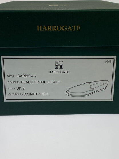 【中古美品】【メンズ】 HARROGATE ハロゲイト BARBICAN-VENETIAN LOAFER 26SS バービカン ベネチアン ローファー 靴 モカシン シューズ メンズ 164-260430-em-62-min サイズ：UK9 カラー：ブラック 万代Net店