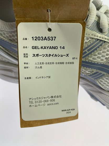 【中古美品】【メンズ】 ASICS GEL-KAYANO 14 1203A537-115 ゲルカヤノ ランニングシューズ スニーカー メンズ シューズ 靴 162-260430-em-61-min サイズ：28.5cm カラー：WHITE LIGHT NAVY 万代Net店