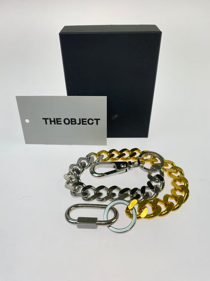 【中古品】【メンズ】 THE OBJECT ザ オブジェクト SIGNATURE DOUBLE KARABINA LONG KEYCHAIN キーチェーン カラビナ 小物 192-260503-AS-71-min カラー：ゴールド/シルバー 万代Net店