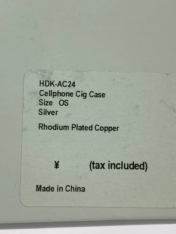 【中古美品】【メンズ】 HIDAKA ヒダカ HDK-AC24 CELLPHONE CIG CASE シガレットケース 小物 192-260503-AS-74-min カラー：シルバー 万代Net店