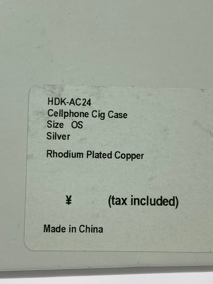 【中古美品】【メンズ】 HIDAKA ヒダカ HDK-AC24 CELLPHONE CIG CASE シガレットケース 小物 192-260503-AS-74-min カラー：シルバー 万代Net店