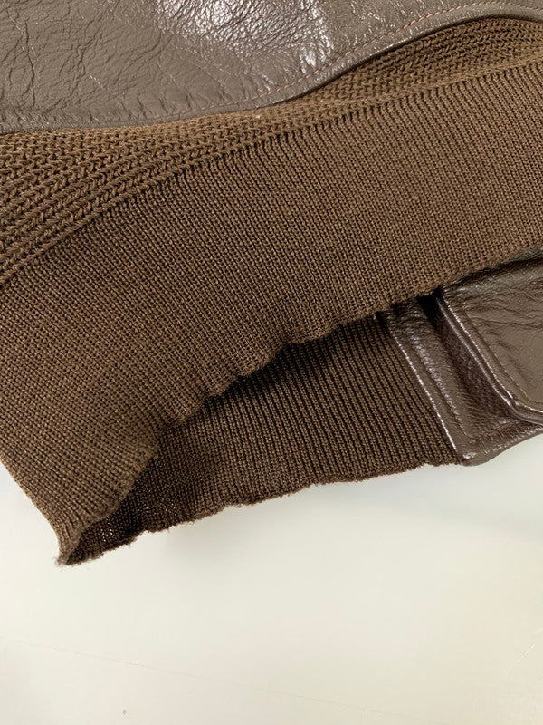 【現状渡し品】【メンズ】 J.A.DUBOW J.A.デュボウ REPLICA G-1 FLIGHT JACKET フライトジャケット アウター 146-260503-AS-45-min サイズ：38 カラー：ブラウン 万代Net店