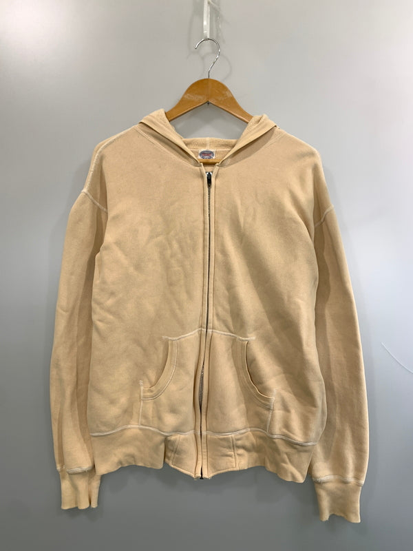 【中古品】【メンズ】 FULLCOUNT フルカウント ZIP HOODIE PARKA フルジップパーカー 145-260508-AS-17-min サイズ：L カラー：クリーム 万代Net店