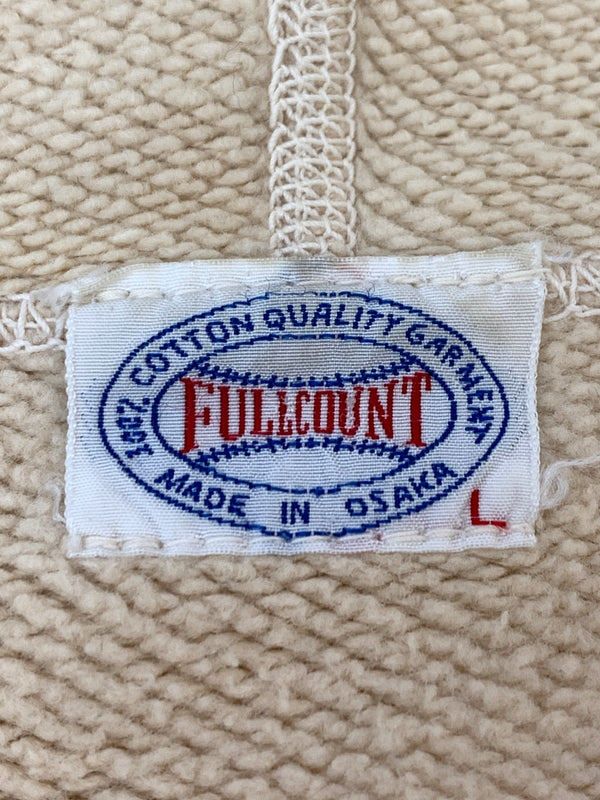 【中古品】【メンズ】 FULLCOUNT フルカウント ZIP HOODIE PARKA フルジップパーカー 145-260508-AS-17-min サイズ：L カラー：クリーム 万代Net店