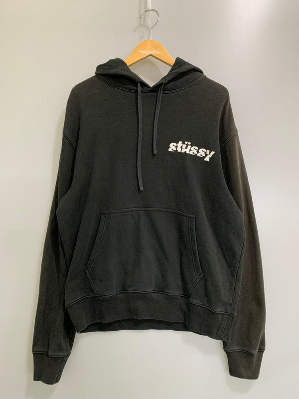 【中古品】【メンズ】 STUSSY ステューシー CATCH THE NEW WAVE HOODIE キャッチ・ザ・ニュー・ウェーブ・フーディー メンズ トップス パーカー 142-260430-em-49-min サイズ：M カラー：ダークグリーン 万代Net店