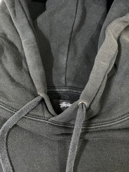 【中古品】【メンズ】 STUSSY ステューシー CATCH THE NEW WAVE HOODIE キャッチ・ザ・ニュー・ウェーブ・フーディー メンズ トップス パーカー 142-260430-em-49-min サイズ：M カラー：ダークグリーン 万代Net店