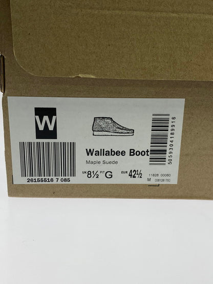 【中古品】【メンズ】 CLARKS クラークス 11826 WALLABEE BOOT MAPLE SUEDE ワラビーブーツ 靴 シューズ 164-260503-AS-65-min サイズ：UK8 1/2 カラー：ベージュ 万代Net店