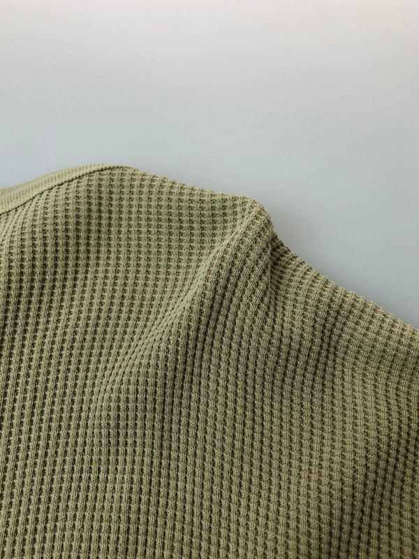 【中古品】【メンズ】 SCHOTT ショット 782-3934009 THERMAL PIGMENT OD HENLEY NECK T-SHIRT ヘンリーネック 半袖Tシャツ ショートスリーブ 145-260503-AS-29-min サイズ：XL カラー：ベージュ 万代Net店