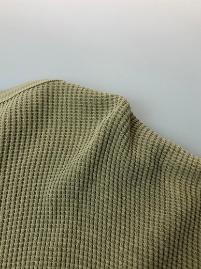 【中古品】【メンズ】 SCHOTT ショット 782-3934009 THERMAL PIGMENT OD HENLEY NECK T-SHIRT ヘンリーネック 半袖Tシャツ ショートスリーブ 145-260503-AS-29-min サイズ：XL カラー：ベージュ 万代Net店