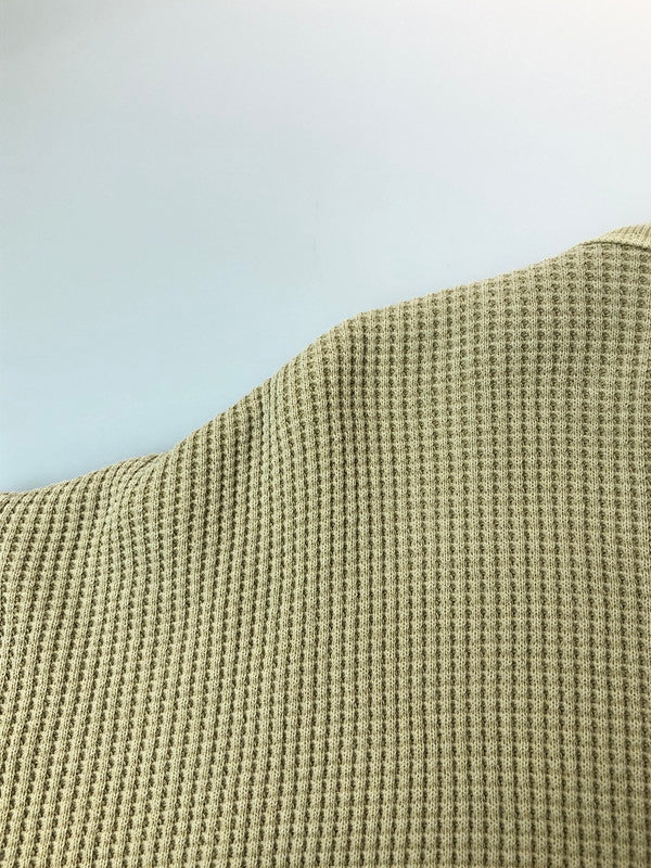【中古品】【メンズ】 SCHOTT ショット 782-3934009 THERMAL PIGMENT OD HENLEY NECK T-SHIRT ヘンリーネック 半袖Tシャツ ショートスリーブ 145-260503-AS-29-min サイズ：XL カラー：ベージュ 万代Net店