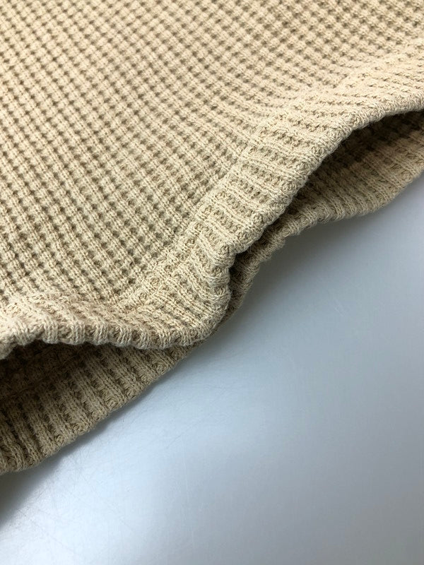 【中古品】【メンズ】 SCHOTT ショット 782-3934009 THERMAL PIGMENT OD HENLEY NECK T-SHIRT ヘンリーネック 半袖Tシャツ ショートスリーブ 145-260503-AS-29-min サイズ：XL カラー：ベージュ 万代Net店