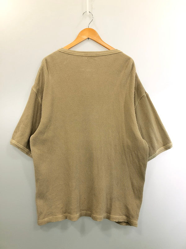 【中古品】【メンズ】 SCHOTT ショット 782-3934009 THERMAL PIGMENT OD HENLEY NECK T-SHIRT ヘンリーネック 半袖Tシャツ ショートスリーブ 145-260503-AS-29-min サイズ：XL カラー：ベージュ 万代Net店