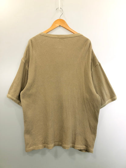 【中古品】【メンズ】 SCHOTT ショット 782-3934009 THERMAL PIGMENT OD HENLEY NECK T-SHIRT ヘンリーネック 半袖Tシャツ ショートスリーブ 145-260503-AS-29-min サイズ：XL カラー：ベージュ 万代Net店