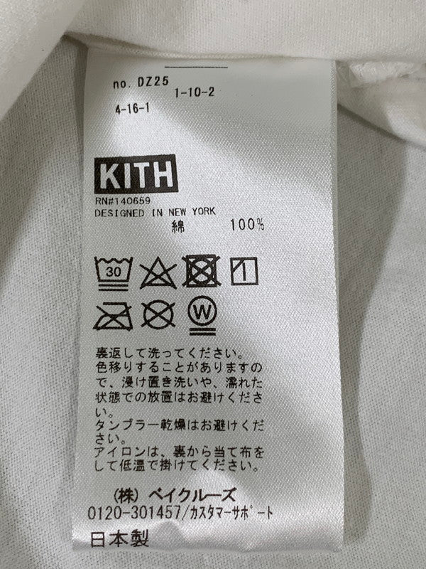 【中古品】【メンズ】 KITH キス PRAY FOR NOTO TEE WHITE プレイ フォー ノト 半袖Tシャツ チャリティー 能登半島地震 メンズ トップス 142-260430-em-37-min サイズ：XL カラー：ホワイト 万代Net店