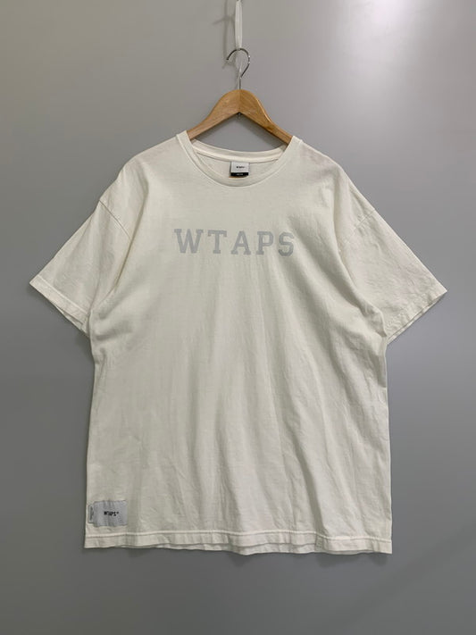 【中古品】【メンズ】 WTAPS ダブルタップス COLLEGE SS TEE WHITE 231ATDT-STM06S 23SS カレッジ ショートスリーブ Tシャツ メンズ トップス 半袖 142-260430-em-24-min サイズ：03 カラー：アイボリー 万代Net店