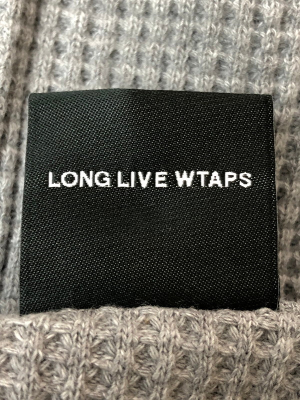 【中古品】【メンズ】 WTAPS ダブルタップス 242ATDT-CSM21 WAFFLE LS COTTON TEE ワッフルコットン 長袖Tシャツ ロングスリーブ 142-260503-AS-24-min サイズ：X03 カラー：グレー 万代Net店